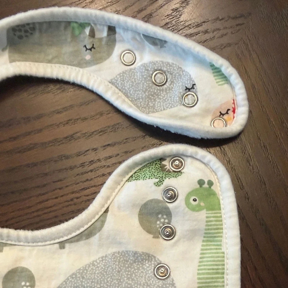 9 Pc Organic Cotton Baby Bib Bundle | KiddyStar | Neutral Set